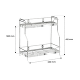  Kệ gia vị inox Deli la 2 tầng 304 