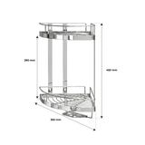  Kệ góc xà phòng inox La Deli 2 tầng 304 