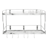  Kệ treo la inox Deli 2 tầng 304 