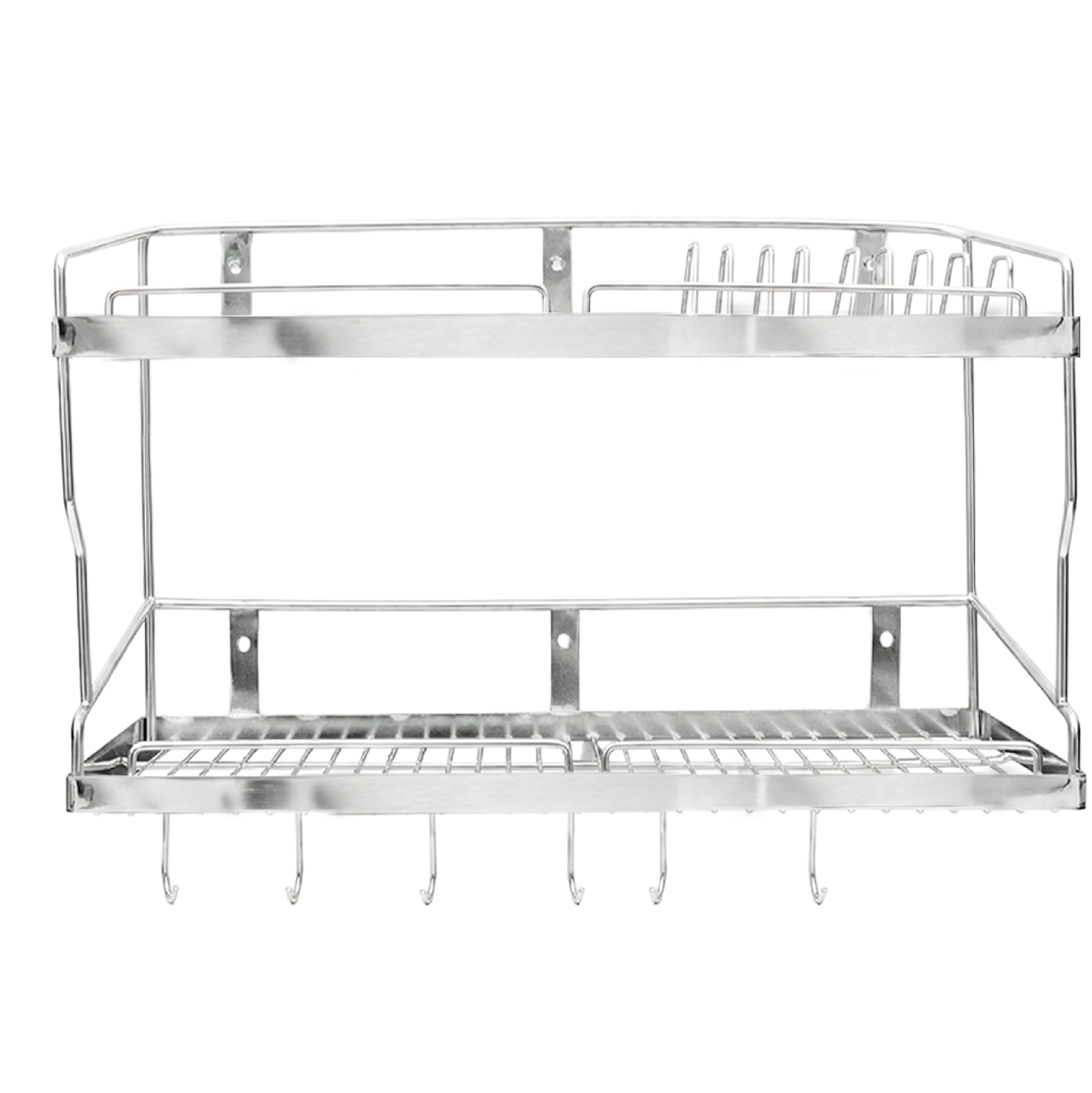  Kệ treo la inox Deli 2 tầng 304 