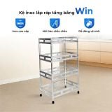  Kệ inox WIN TORO 400 x 600 mm (lắp ráp) 