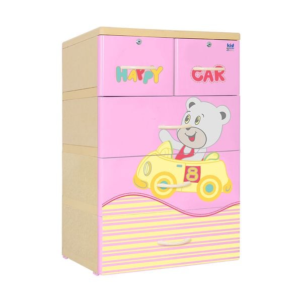 Tủ nhựa KID 4 tầng - Nội Ngoại Thất Inox Nhựa - Qui Phúc - quiphuc.com