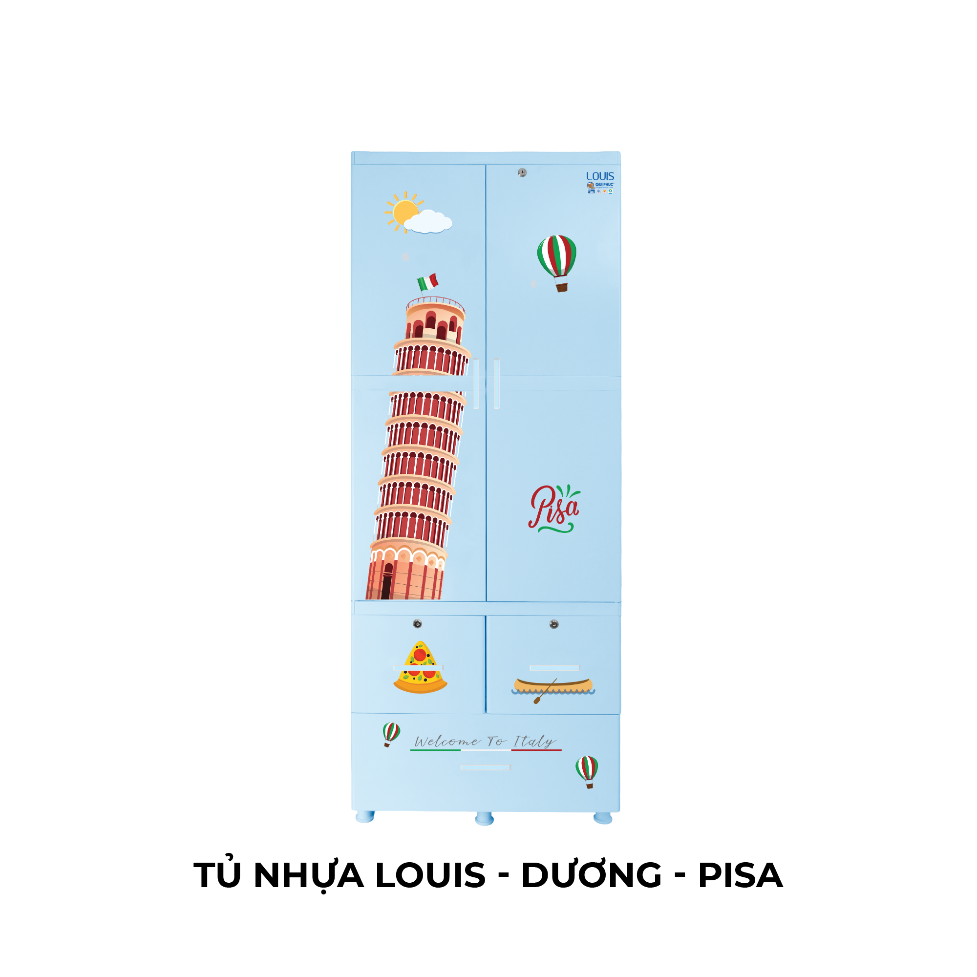 Tủ nhựa LOUIS 2 tầng