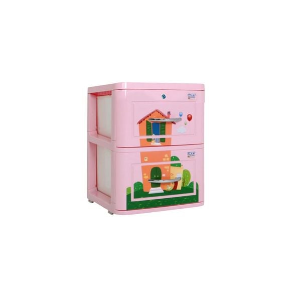 Tủ nhựa LUCKY 2 tầng - Nội Ngoại Thất Inox Nhựa - Qui Phúc - quiphuc.com