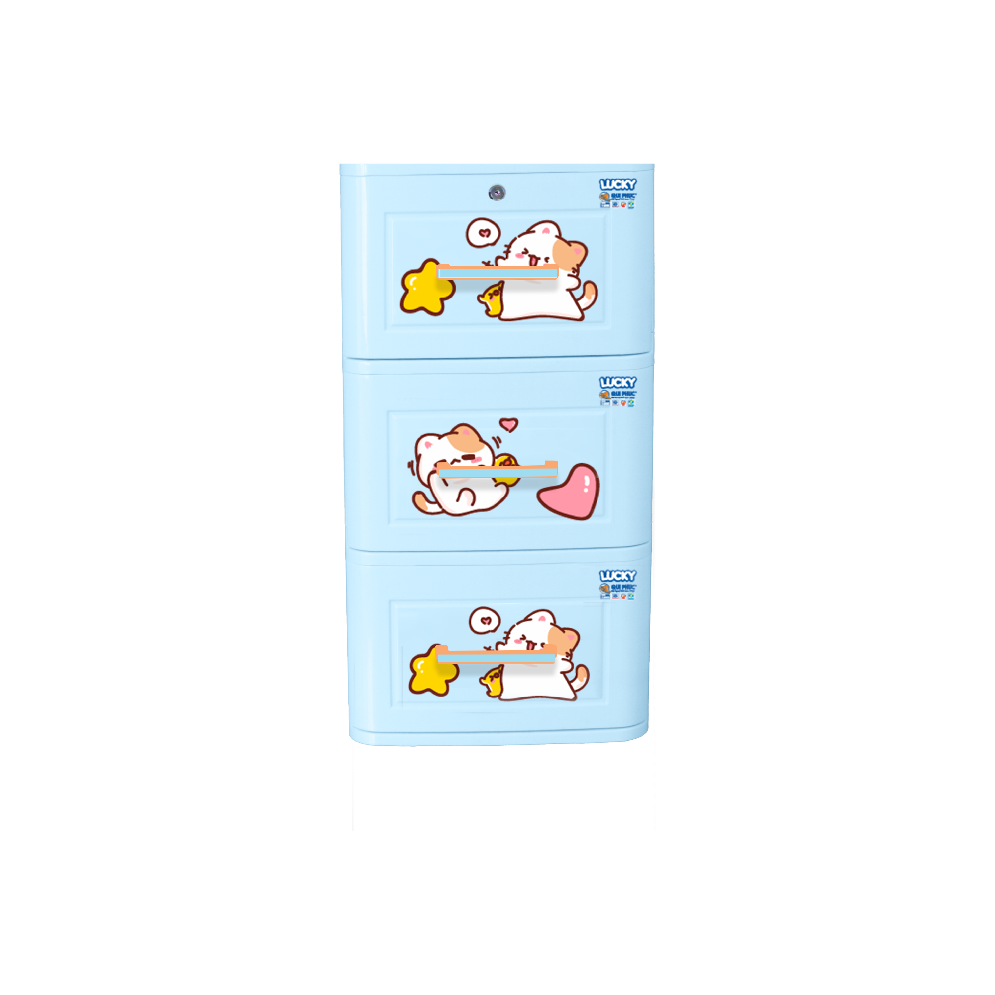  Tủ nhựa LUCKY 3 tầng 