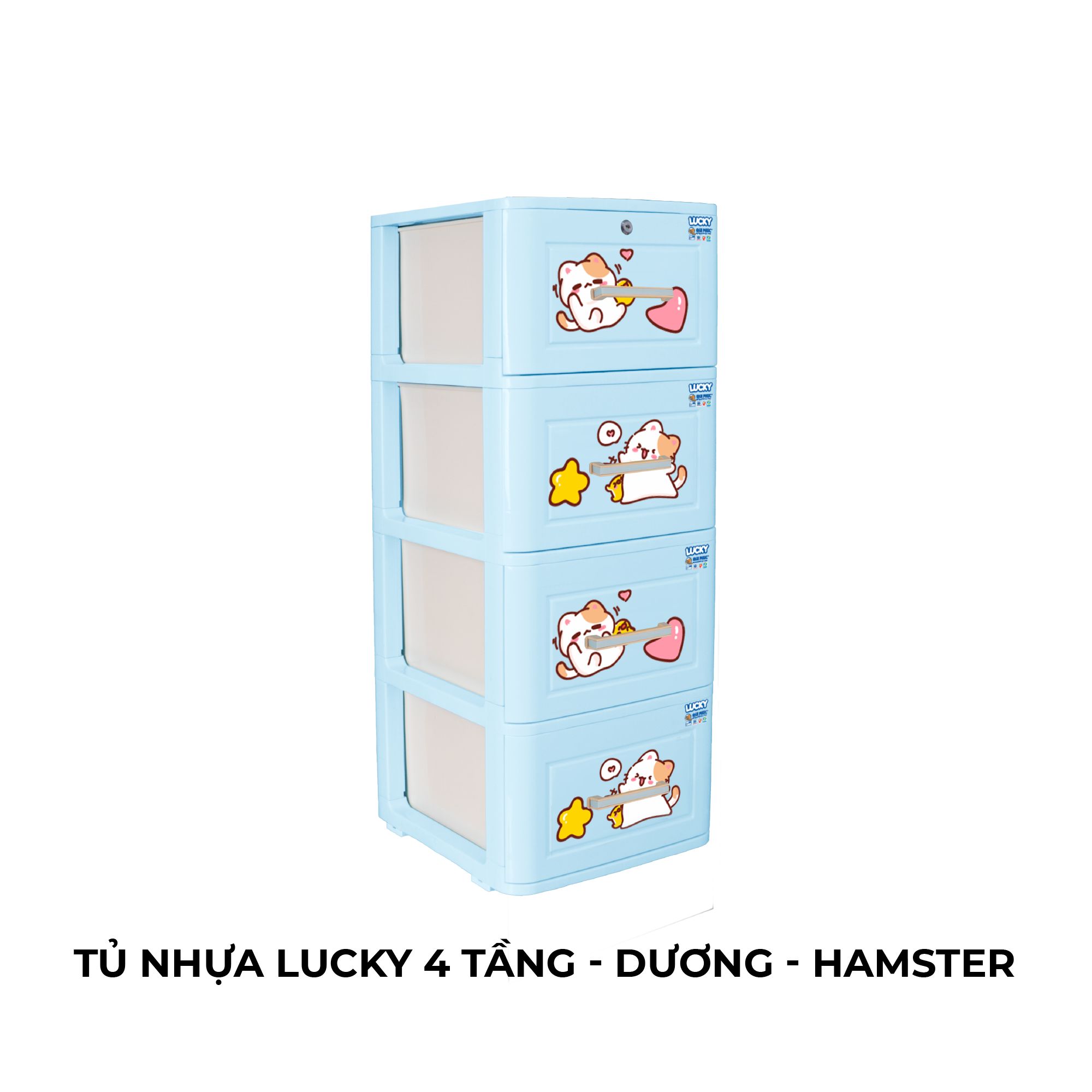  Tủ nhựa LUCKY 4 tầng 