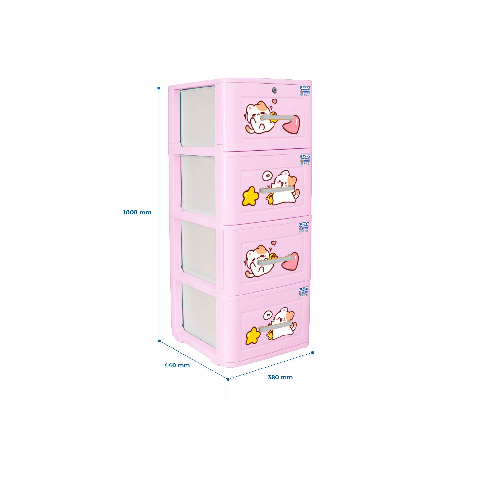  Tủ nhựa LUCKY 4 tầng 