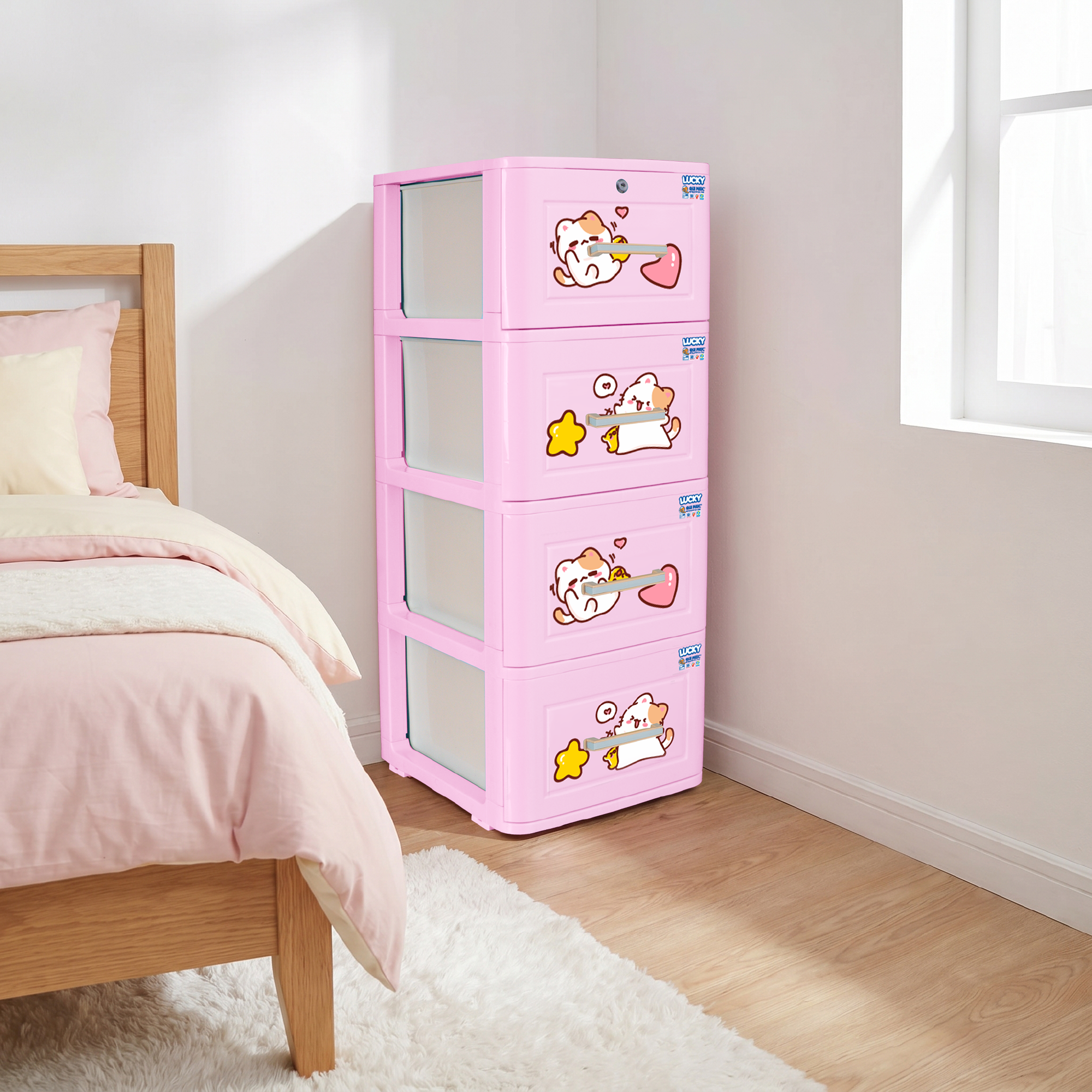  Tủ nhựa LUCKY 4 tầng 