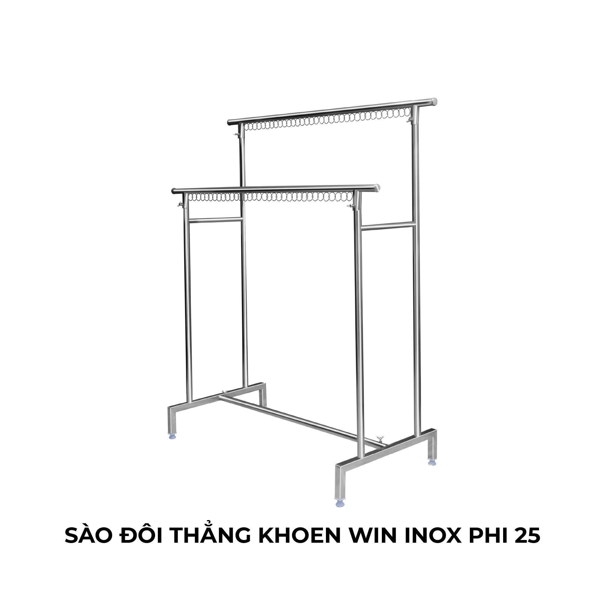  Sào đôi WIN inox phi 25 
