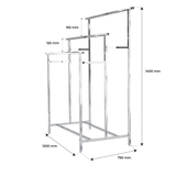  Sào vuông Deli inox 