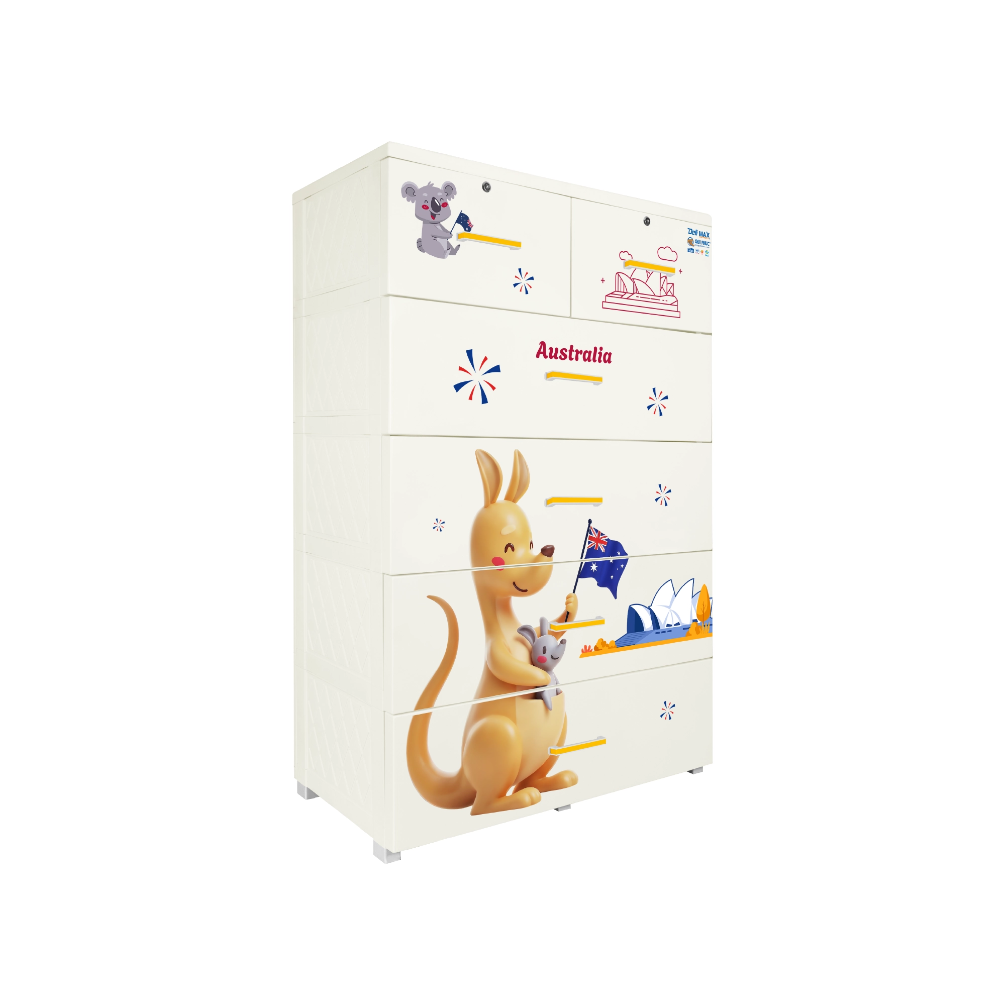 Tủ nhựa DELI MAX 5 tầng