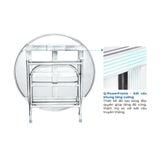  Bàn inox DONA 1m2 