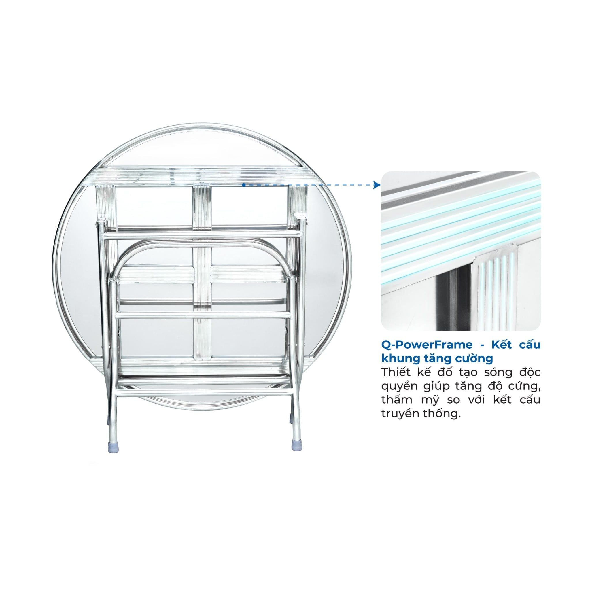  Bàn inox DONA 1m2 