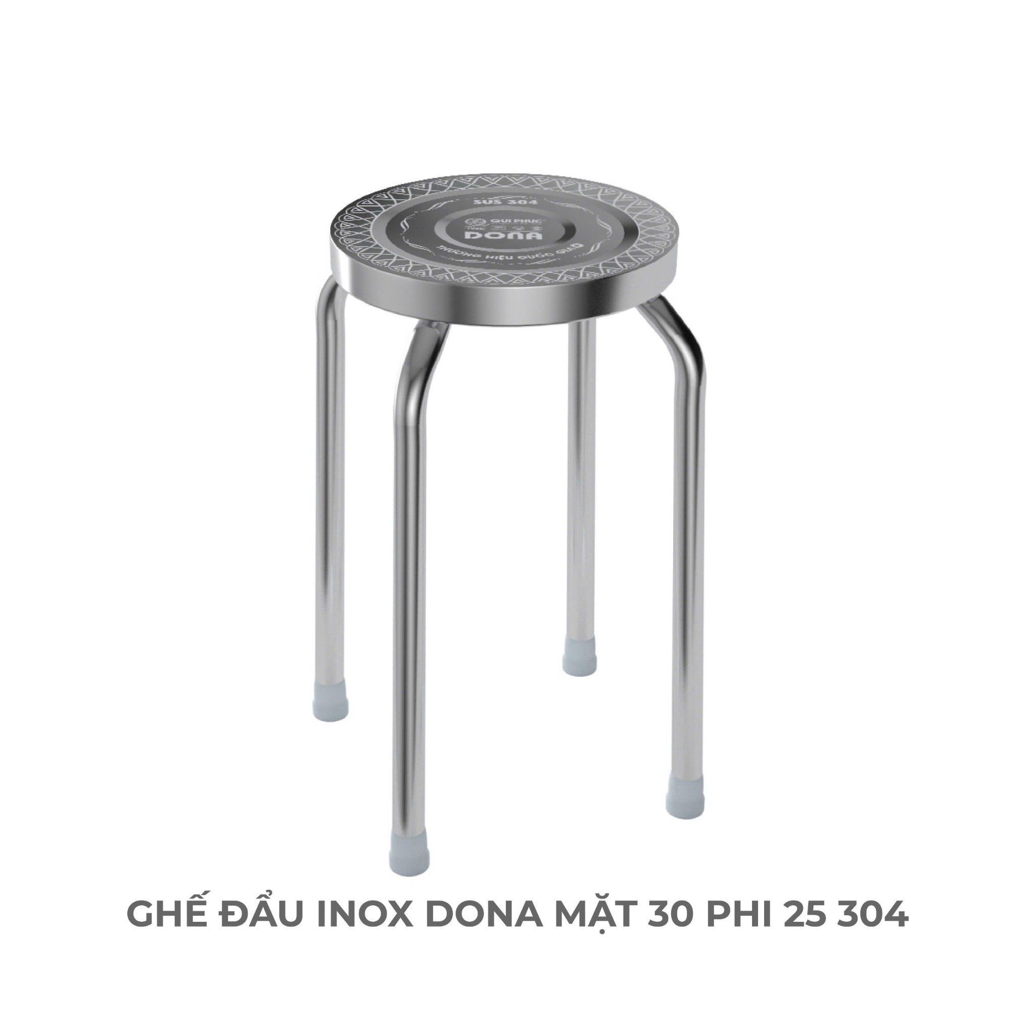  Ghế đẩu inox DONA mặt 30 