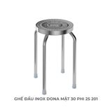  Ghế đẩu inox DONA mặt 30 