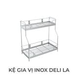  Kệ gia vị inox Deli la 2 tầng 304 