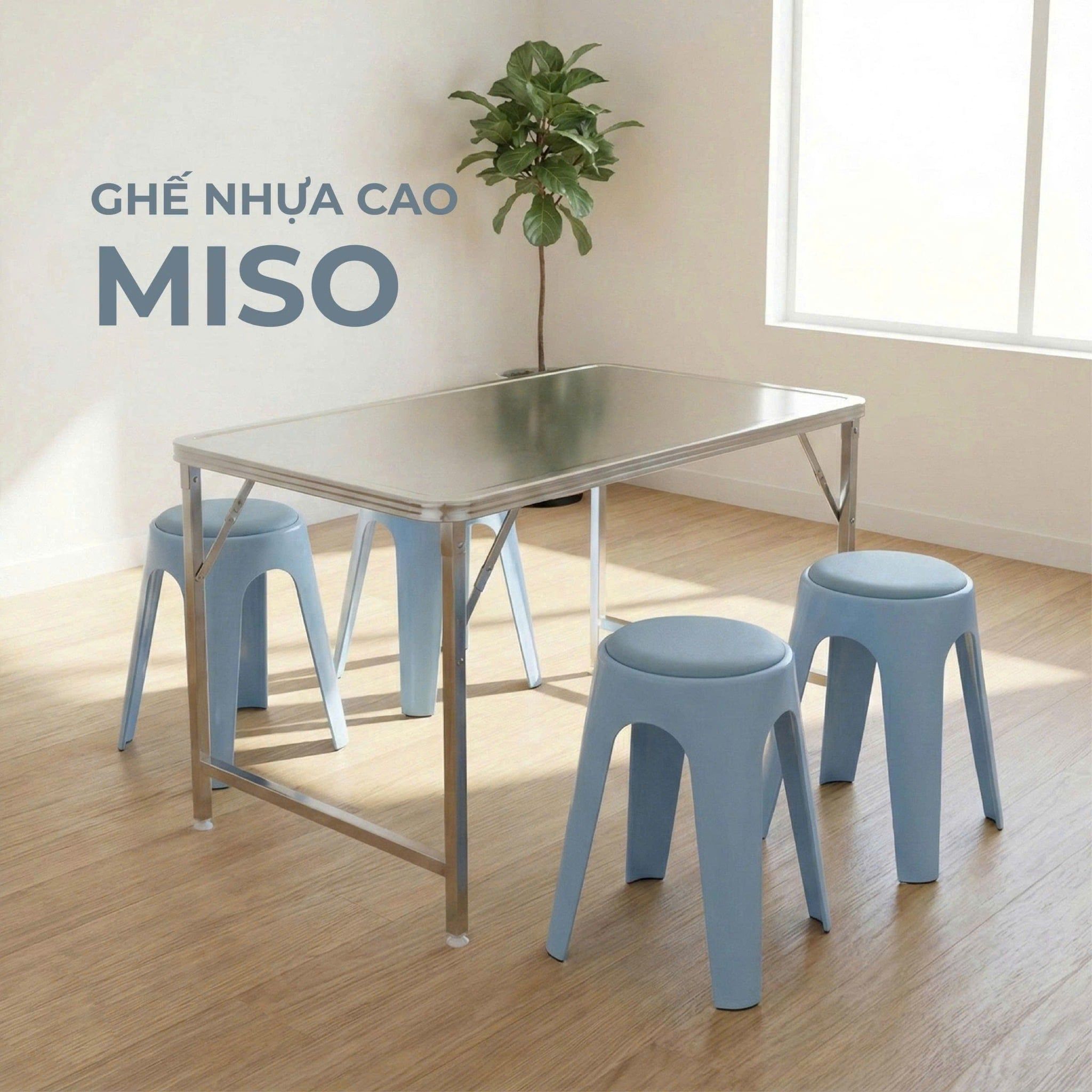  Ghế nhựa cao Miso 