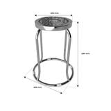  Ghế đôn inox FELIX mặt 28 phi 19 