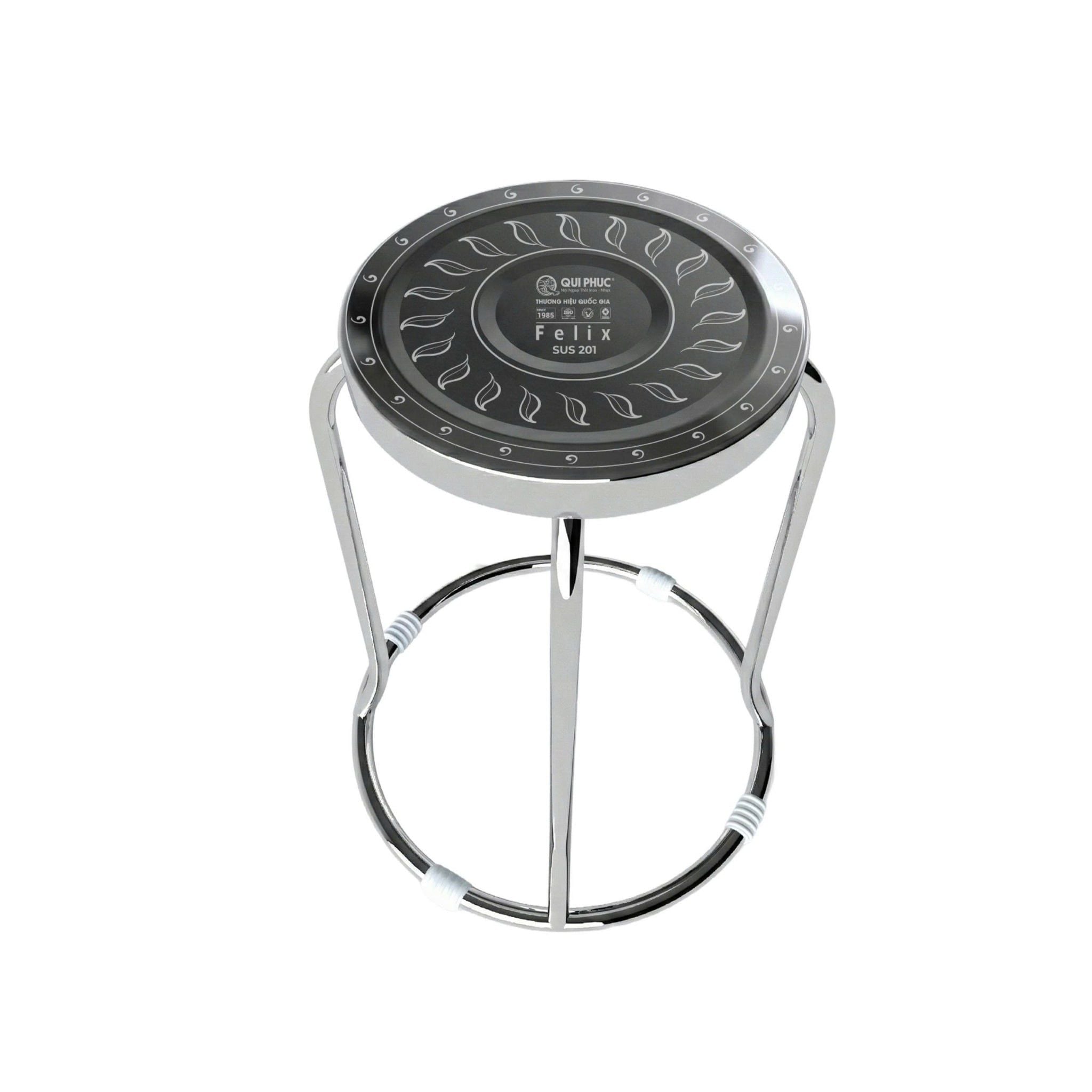  Ghế đôn inox FELIX mặt 28 phi 19 