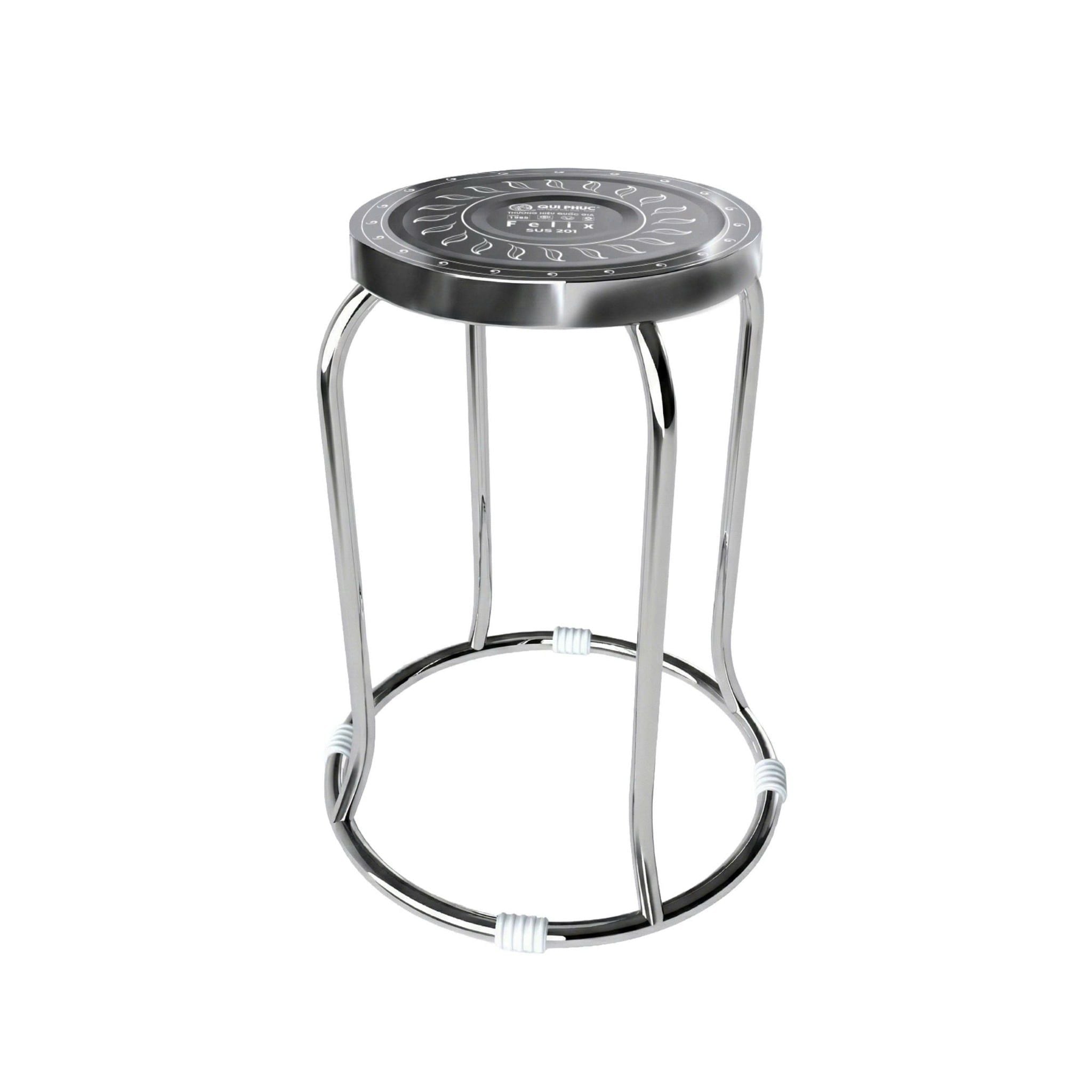  Ghế đôn inox FELIX mặt 28 phi 19 
