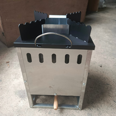 Bếp củi tên lửa họng củi 100m phiên bản cao cấp thân vỏ inox đẹp bền và an toàn