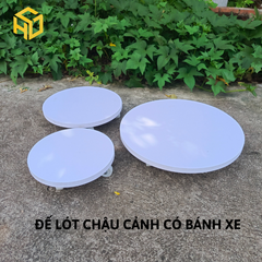 Đế Lót Đa Chậu Cây Composite Có Bánh Xe – Chịu Tải Nặng 150kg, Bền Đẹp & Tiện Lợi