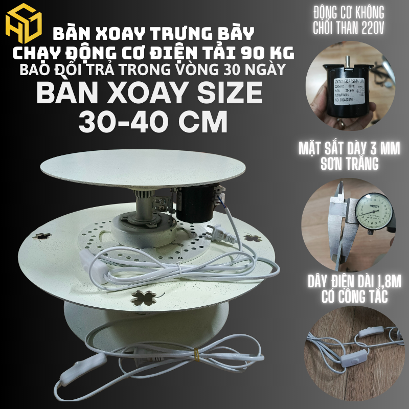 Bàn xoay điện, bàn xoay trưng bày sản phẩm livetream