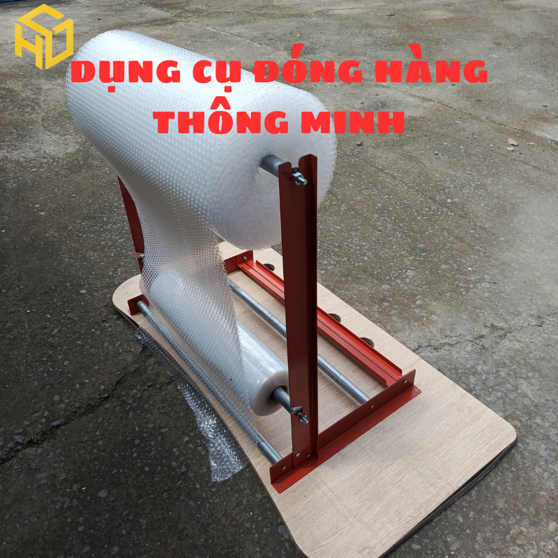 Dụng Cụ Quấn Màng PE & Xốp Nổ 2 Tầng Bằng Thép Carbon 3mm – Siêu Bền,Tăng Năng Suất Đóng Hàng Online