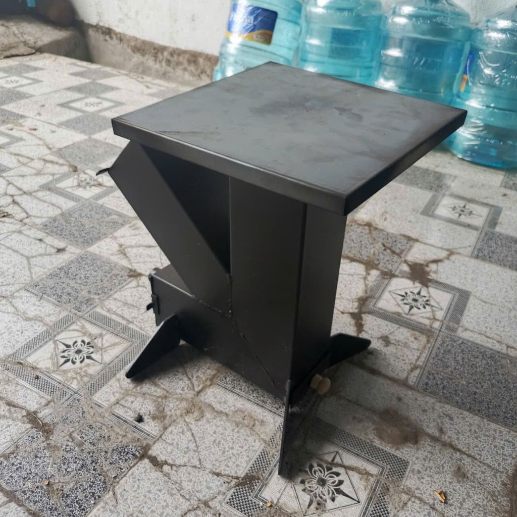Bếp củi hỏa tiễn sài gòn họng củi 100m có kèm quạt  – tiết kiệm củi,lửa mạnh như bếp gas công nghiệp