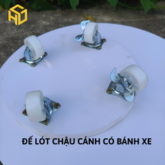 Đế Lót Đa Chậu Cây Composite Có Bánh Xe – Chịu Tải Nặng 150kg, Bền Đẹp & Tiện Lợi