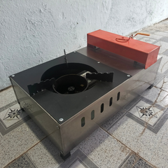 Bếp đốt dầu thải thân inox chuyên nấu nồi lớn chịu tải cao 80 kg lửa siêu mạnh | Thân bếp inox sạch sẽ an toàn  Tiết Kiệm Dầu – Lửa Mạnh – Nấu Nồi 80L