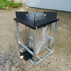 Bếp củi hỏa tiễn sài gòn phiên bản cải tiến – an toàn hớn,tiết kiệm củi,bền đẹp theo thời gian