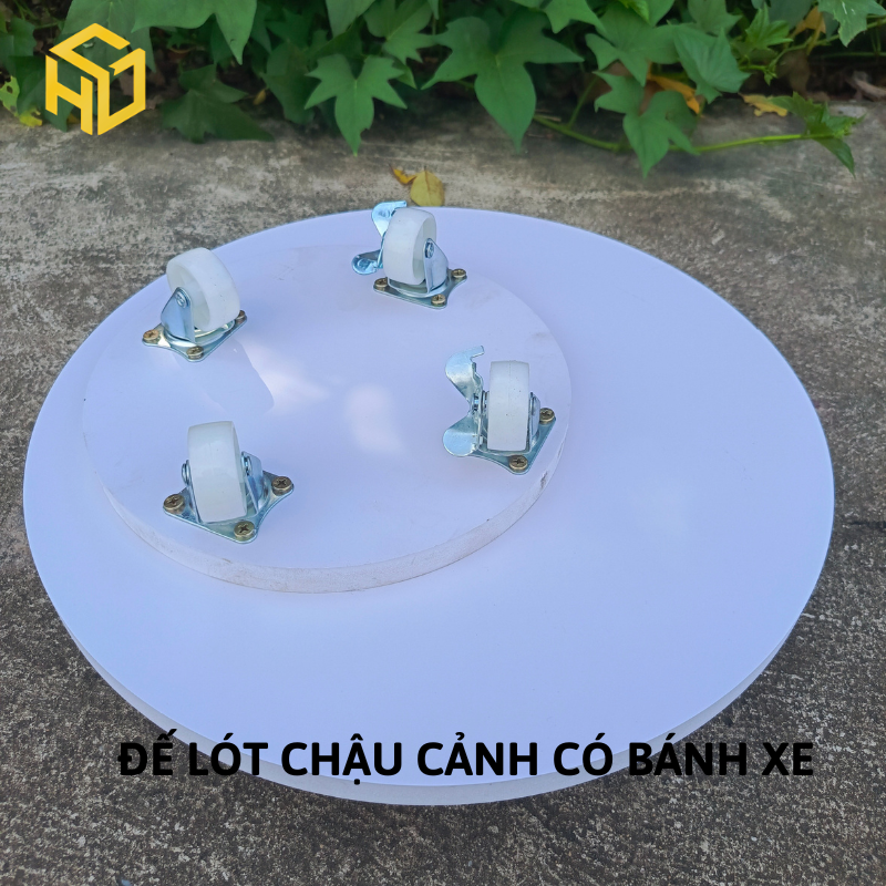 Đế Lót Đa Chậu Cây Composite Có Bánh Xe – Chịu Tải Nặng 150kg, Bền Đẹp & Tiện Lợi