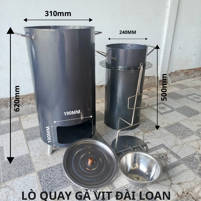 LÒ QUAY GÀ VỊT ĐÀI LOAN - THIẾT KẾ 2 LỚP - DA GIÒN THỊT MỀM