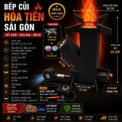 Bếp củi hỏa tiễn sài gòn họng củi 100m có kèm quạt  – tiết kiệm củi,lửa mạnh như bếp gas công nghiệp