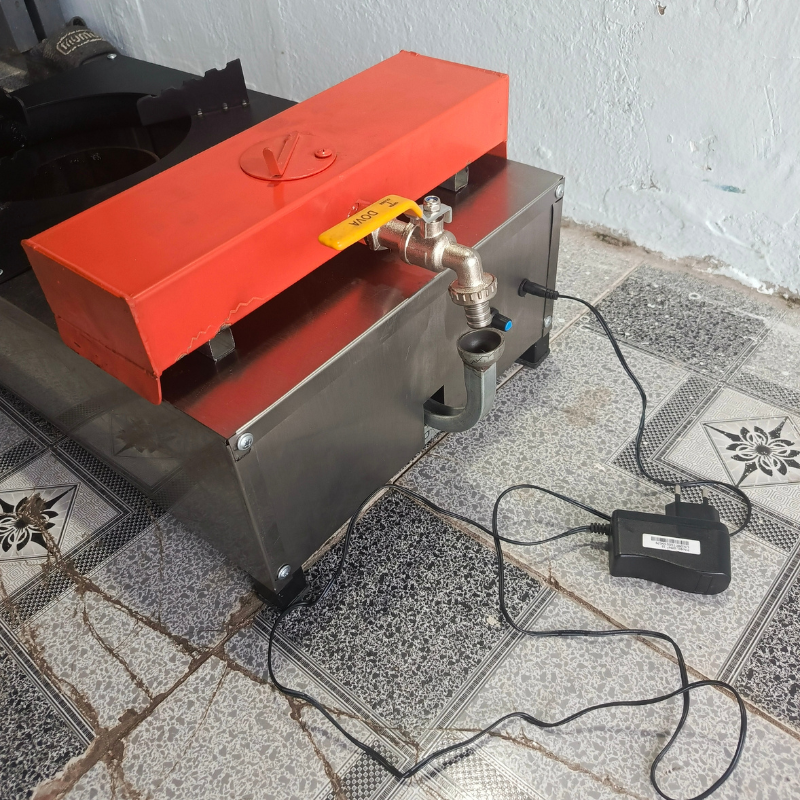 Bếp đốt dầu thải thân inox chuyên nấu nồi lớn chịu tải cao 80 kg lửa siêu mạnh | Thân bếp inox sạch sẽ an toàn  Tiết Kiệm Dầu – Lửa Mạnh – Nấu Nồi 80L