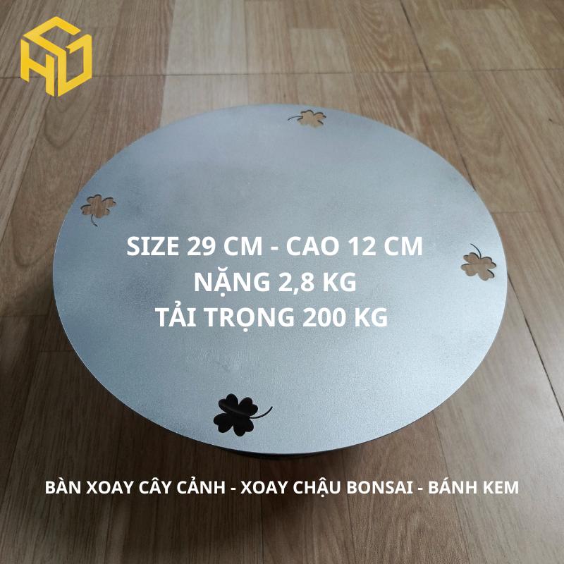 Bàn xoay trưng bày sản phẩm mặt xoay 40cm- có khóa cố định