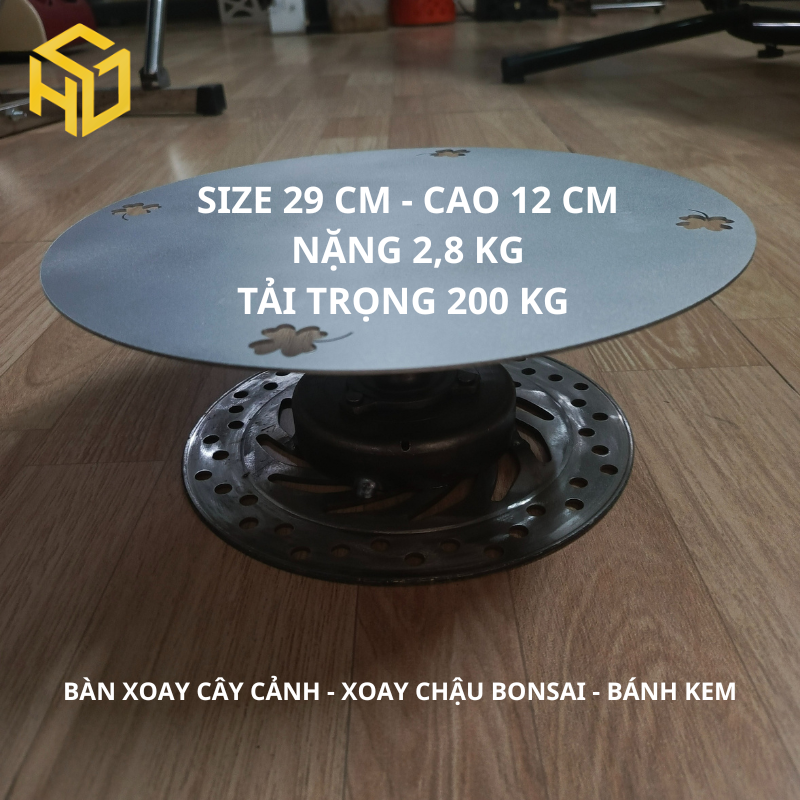 Bàn xoay trưng bày sản phẩm mặt xoay 40cm- có khóa cố định