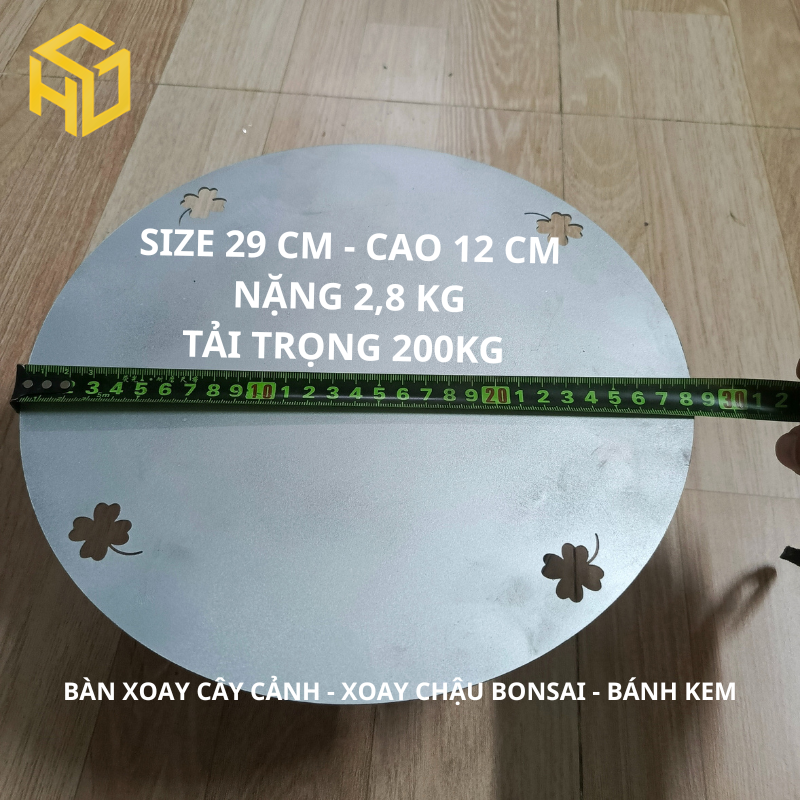Bàn xoay trưng bày sản phẩm mặt xoay 40cm- có khóa cố định