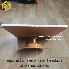 Bàn Xoay Dán Băng Keo – Quấn Màng Thùng Giấy, Thùng Xốp Đóng Gói Hàng Hóa