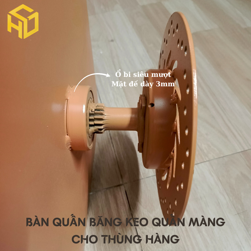 Bàn Xoay Dán Băng Keo – Quấn Màng Thùng Giấy, Thùng Xốp Đóng Gói Hàng Hóa