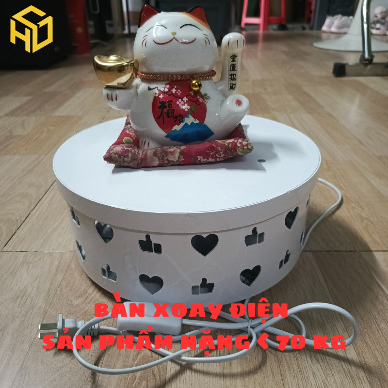 Bàn Xoay Điện Mẫu Like Chịu Tải Nặng – Livestream & Trưng Bày Chuyên Nghiệp