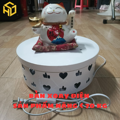 Bàn Xoay Điện Mẫu Like Chịu Tải Nặng – Livestream & Trưng Bày Chuyên Nghiệp