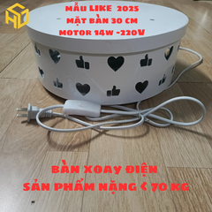 Bàn Xoay Điện Mẫu Like Chịu Tải Nặng – Livestream & Trưng Bày Chuyên Nghiệp