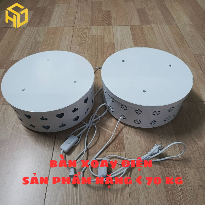 Bàn Xoay Điện Mẫu Like Chịu Tải Nặng – Livestream & Trưng Bày Chuyên Nghiệp