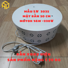 Bàn Xoay Điện Mẫu LV Chịu Tải Nặng – Livestream & Trưng Bày Chuyên Nghiệp