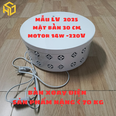 Bàn Xoay Điện Mẫu LV Chịu Tải Nặng – Livestream & Trưng Bày Chuyên Nghiệp