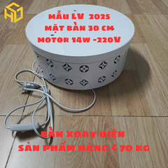 Bàn Xoay Điện Mẫu LV Chịu Tải Nặng – Livestream & Trưng Bày Chuyên Nghiệp
