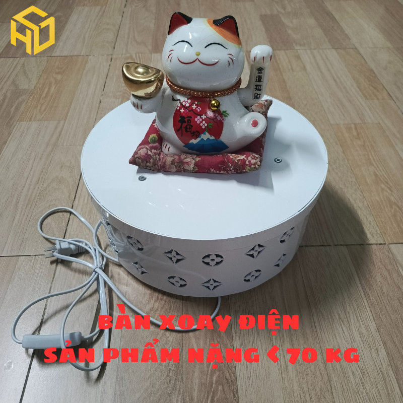 Bàn Xoay Điện Mẫu LV Chịu Tải Nặng – Livestream & Trưng Bày Chuyên Nghiệp