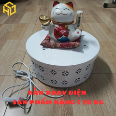 Bàn Xoay Điện Mẫu LV Chịu Tải Nặng – Livestream & Trưng Bày Chuyên Nghiệp